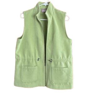 Women's Chico's Vest Size 1, Lime Green (Z)
